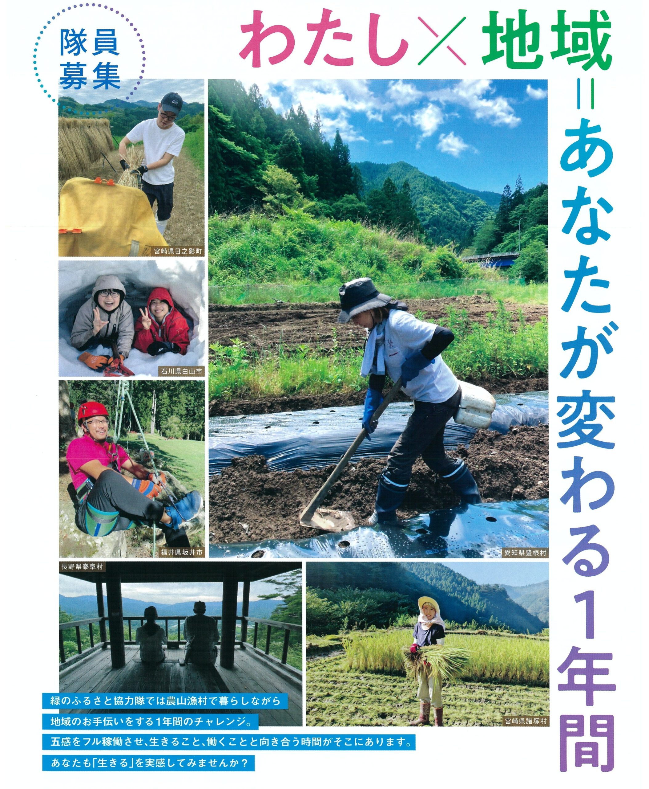 第33期　緑のふるさと協力隊ボランティア募集について